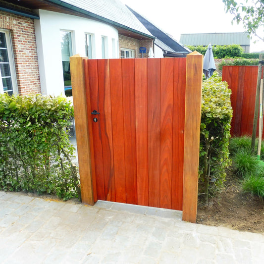 Porte de jardin PADOUK - Sur cadre - simple porte